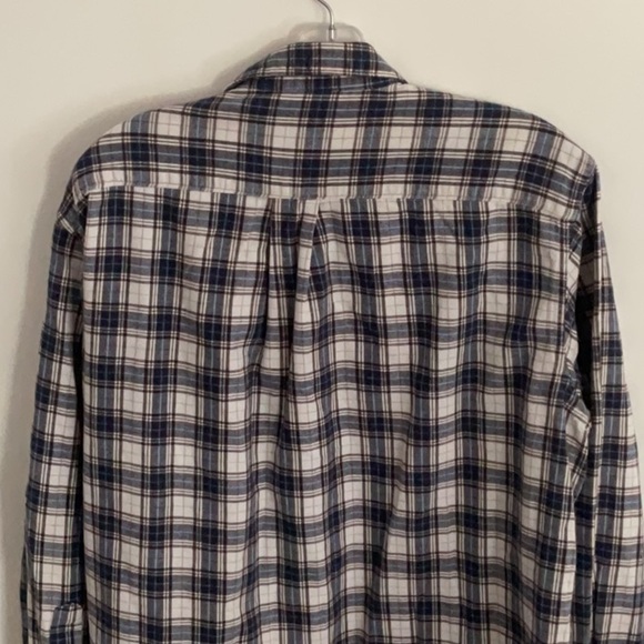 Cabela's Casual Blue and White Plaid Shirt - Picture 3 of 5